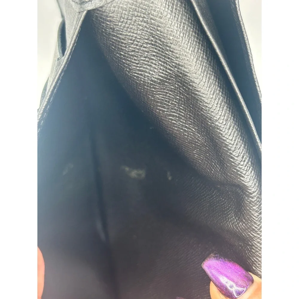 Louis Vuitton Taiga Leather Long Bifold  Wallet Black M60093#89‎ - Picture 7 of 10